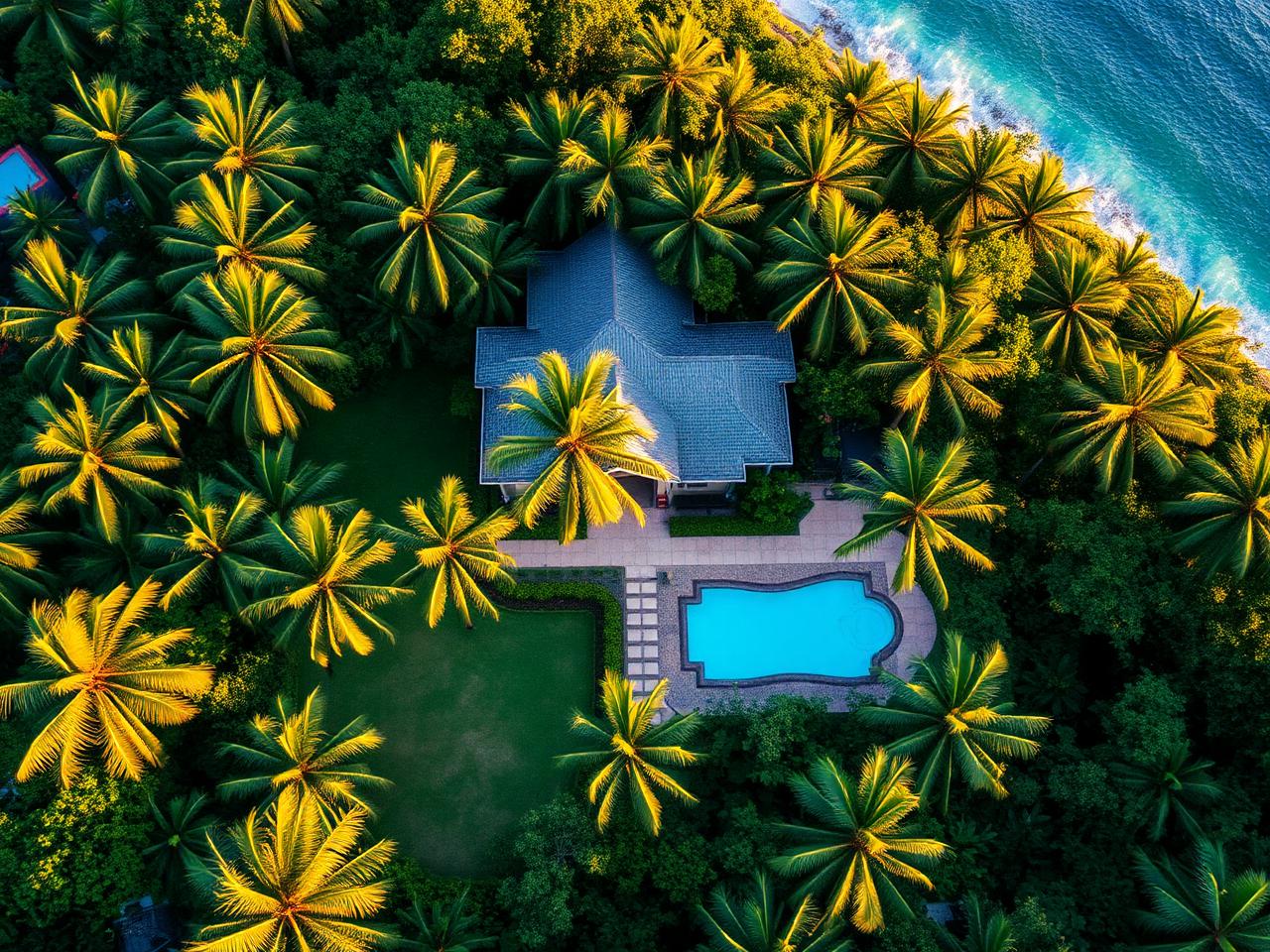 Jardin tropical entretenu par SUCCEDIT